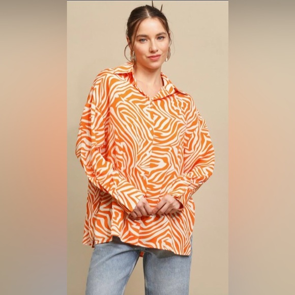 button up animal print shirt concert shirt - Picture 8 of 16